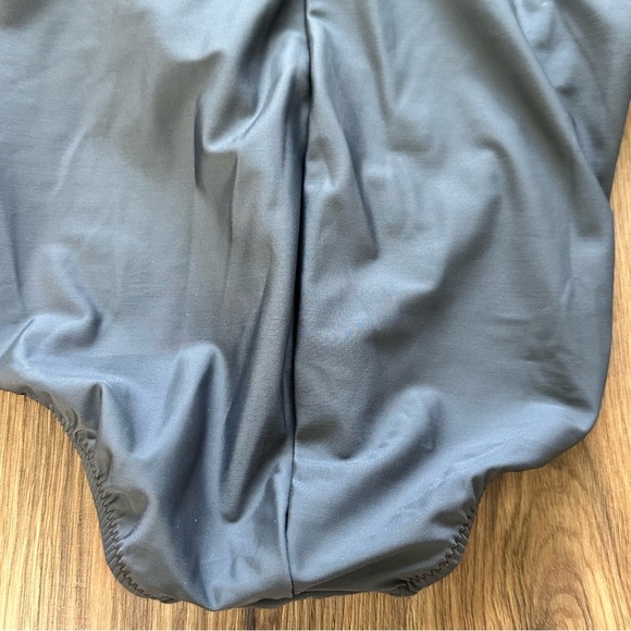 Magicsuit One Shoulder Slimming Swimsuit Gray 16 Shirring 1 Piece Neutral Beach - Picture 7 of 9